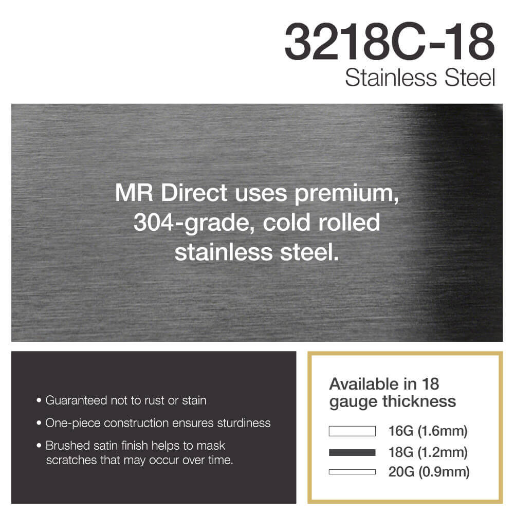 MR Direct 3218C 18 Gauge Undermount Stainless Steel 32 1 4 In Single   926a1727 C1bb 456b B2bd 9f2910047a52 1.773b5b9433083cf56225ea3a6a6d41df 