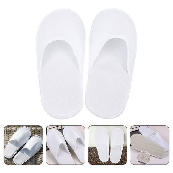 LEXSOMEO 12 Pairs of Disposable Hotel Slippers Anti-skid Slippers Comfortable SPA Slippers Guest Slippers