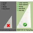 thumbnail image 2 of Extra Large Piping Bags 24 Inch - 100Pack Disposable Pastry Bags - Thick Anti-Burst Pastry Icing Frosting Piping Bags For Decorating Cupcakes Cakes Cookies (Extra Large 24 Inch-100 Pack), 2 of 4
