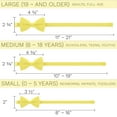 thumbnail image 4 of Boys Classic Pre-Tied Bow Tie Formal Solid Tuxedo, by Bow Tie House (Medium, Lemon), 4 of 5