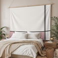 thumbnail image 3 of Pink Geometric Large Tapestry for Bedroom Wall Hanging Tapestry,Modern Beige Color Block Black Lines Art Ceiling Backdrop Tapestries Poster Blanket Wall Decor for Teens Room Living Room 85" x 90", 3 of 8