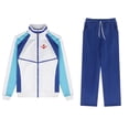 thumbnail image 3 of ¡Anime gratis! Disfraz de cosplay de Haruka Nanase del club de natación Iwatobi, peluca, chaqueta, sudadera con cremallera y capucha de Makoto Tachibana Hazuki Nagisa Rei para hombre, 3 of 5