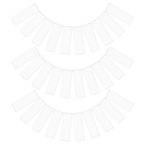 SOPOTUTU 40 Sets Sticky Index Tab Adhesive Card Holder Cards Self Pocket Holders Protector Oh White Paper