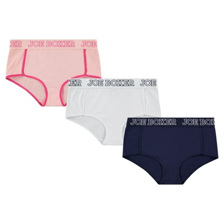 Joe Boxer Womens Cotton Blend Boyshort Panty  3-Pack  Sizes S-XL