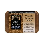 One With Nature Dead Sea Minerals Triple Milled Bar Soap - Vanilla Oatmeal