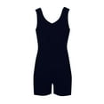 thumbnail image 4 of Lenpel Women's Summer Rompers Sleeveless V Neck Tank Top Casual Short Jumpsuits Loose Overalls with Pockets, 4 of 7