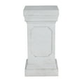 thumbnail image 7 of Christopher Knight Home 19.25" Outdoor Classic Plant Stand with Square Pedestal, Antique White, 7 of 7