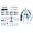 Blanc, variante sur Figurine Articulée Titan 13, Robot Figurine Articulée T13, Jouets Stikbot avec Accessoires d'Armes, Figurines Articulées Imprimées en 3D, Bots Articulés, Figurines Bot