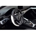 thumbnail image 4 of LABBYWAY Microfiber Leather Auto Car Steering Wheel Cover,Universal Fit 15 Inch Anti-Slip Wheel Protector (White), 4 of 7