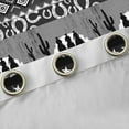 thumbnail image 4 of Castle Fairy Teens Adults Cowboy Horseshoe Black Out Curtains,Western Hippie Aztec Curtains Pack of 2 (42x63 Each),Black Grey Bedroom Curtains,Ultra Soft Home Decor, 4 of 6