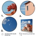 thumbnail image 3 of Designart "Tones Fontanas Italy Terracotta wall art VIII" Architecture Metal Art Living Room, 3 of 5