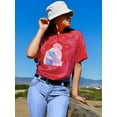thumbnail image 2 of Manga Couple Soft Embrace Tie Dye Crystal Women -Image by Shutterstock, Female x-Large, 2 of 4