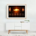 thumbnail image 5 of Marineland Sunrise - Marineland Florida Photography Sunset Ocean Beach Silhouette Coastal Nature Minimalist Oak Framed Wall Art Print 9 x 12 inches, 5 of 6