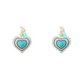 thumbnail image 3 of Langgg Keyring Keyholder DIY Small Decorative Purse Pendent Multipurpose Sweet Gift Workmanship Bag Decor Heart Keychain Light Blue 2Set, 3 of 6