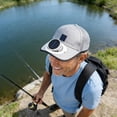 thumbnail image 6 of Solar Rechargeable Peak Cap, 3-Speed Quiet Fan for Golf, USB & Solar Powered Breathable Baseball Cap, 6 of 8