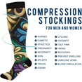 thumbnail image 4 of Mardi Gras Lily Compression Socks for Women&Men Circulation-Best Support for Nurses, Running, Athletic-1 Pairs Gift, 4 of 7