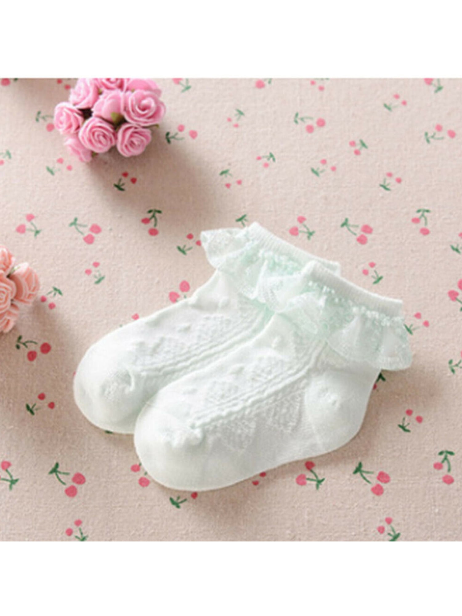 newborn frilly socks