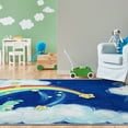 thumbnail image 3 of Care Bears Wish Bear and the Moon 3'3" x 5' Blue Area Rug By Well Woven, 3 of 8