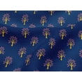 thumbnail image 4 of oneOone Viscose Jersey Fabric Floral & Flying Swan Block Print Fabric BTY 60 Inch Wide, 4 of 5