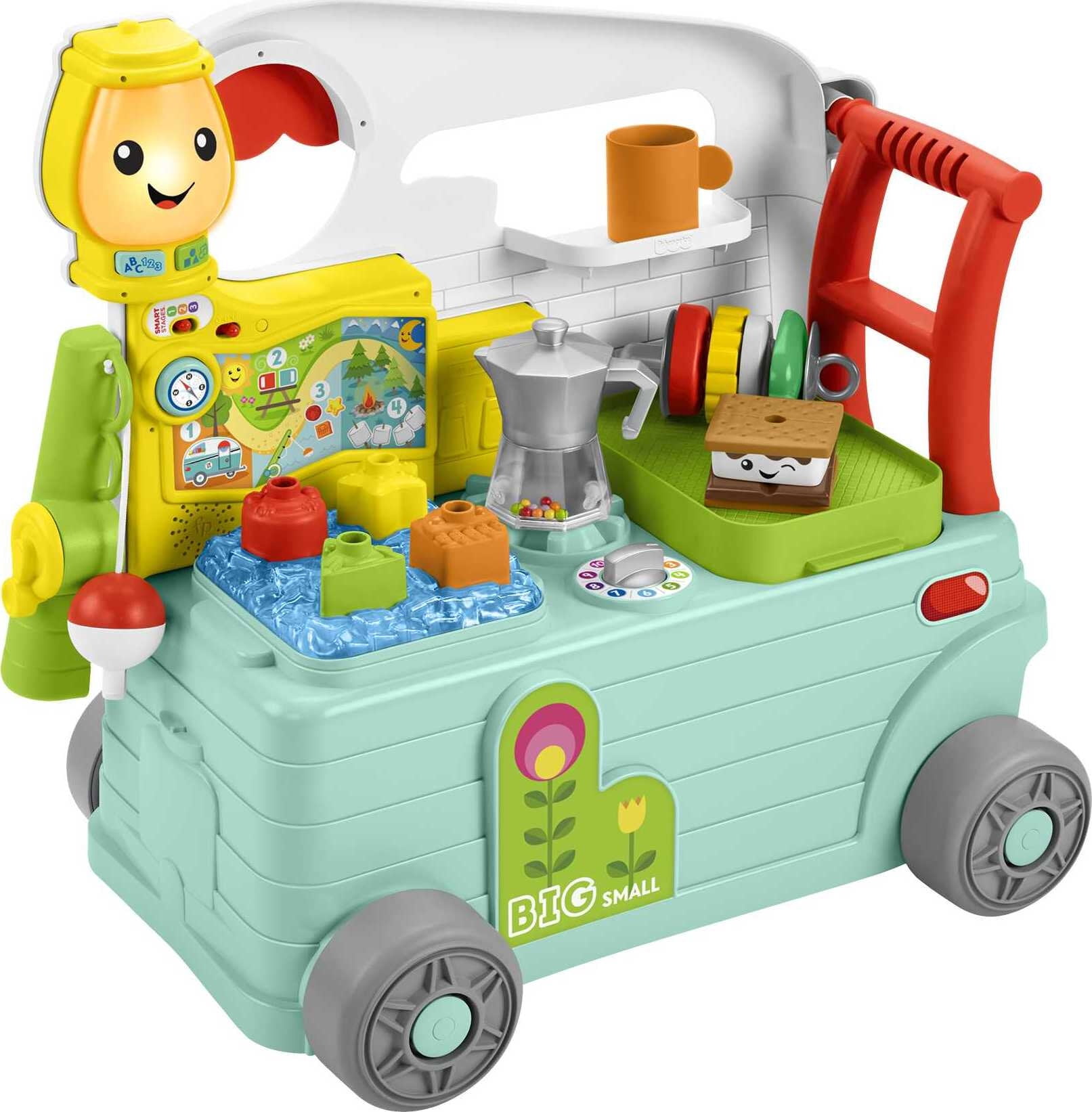 Fisher-Price Laugh & Learn 3-in-1 On-the-Go Camper Walker & Activity Center