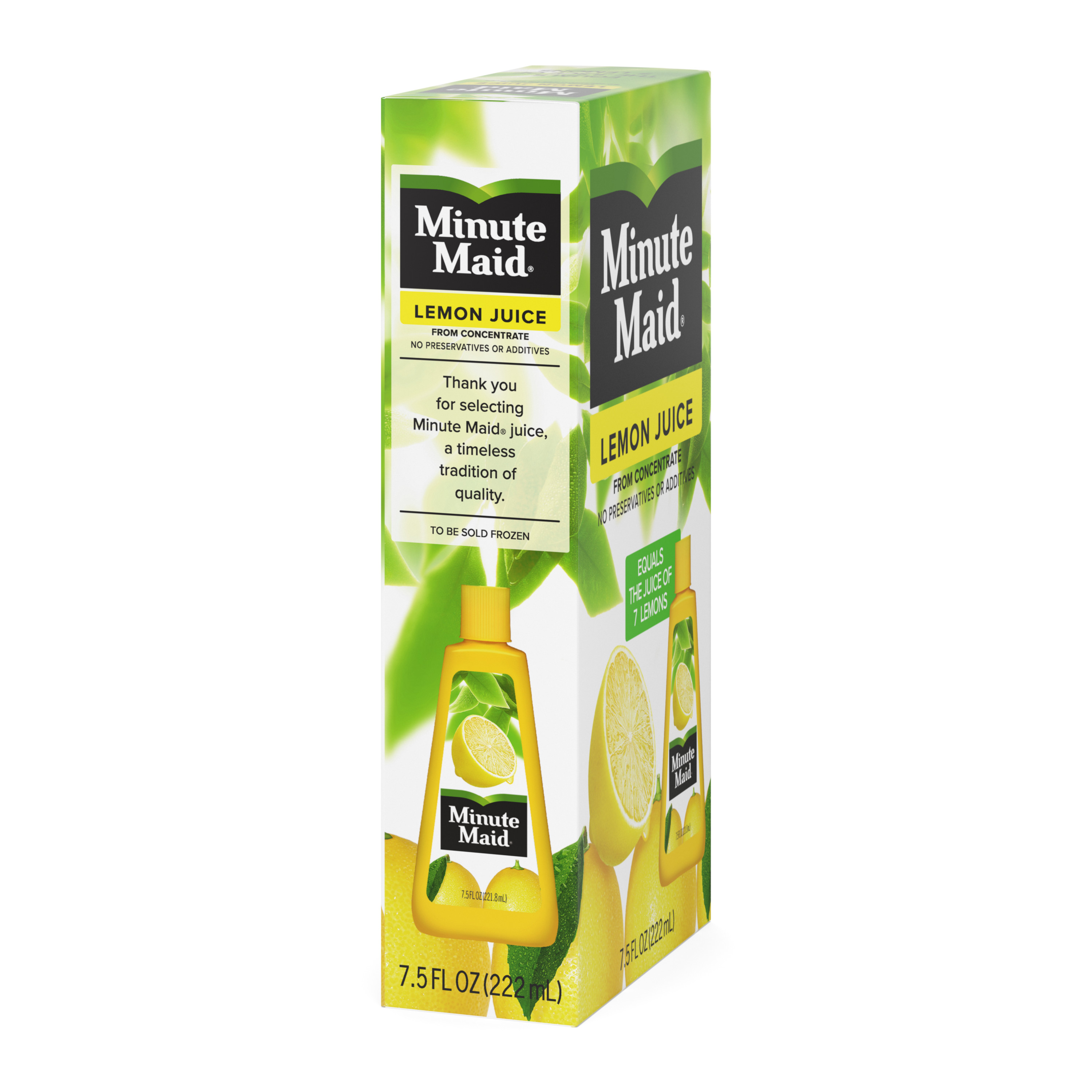 Minute Maid 100% Pure Lemon Fruit Juice, 7.5 fl oz Bottle - image 4 of 8