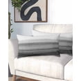 thumbnail image 2 of Black White Ombre Pillow Covers King Size, Vintage Minimalism Abstract Stripes Soft Bed Throw Pillowcases Breathable Cooling Long Lumbar Body Pillow Sham Cover for Bed Sofa 20''x40'', 2 of 7