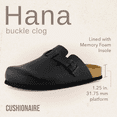 thumbnail image 5 of Cushionaire Hana Women's Clogs | Comfortable Vegan Suede Clogs for Women | Slip On Potato Shoes with Cork Footbed & Arch Support | Memory Foam, Wide Widths Available, 5 of 21