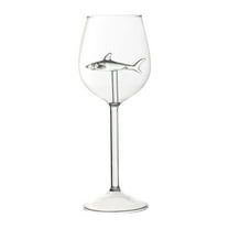TTYBHH Red Wine Glass Bottlecrystal Spinning Shark