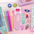 thumbnail image 4 of Dinosaur Mermaid Space Series Large Square Box Rubber Set Stationery Set Christmas Prizes and Gifts, 4 of 5