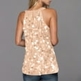 thumbnail image 7 of Penkiiy New Arrival Women's Casual Sequin Tank Top - Trendy Round Neck Pullover, Versatile Everyday & Partywear Essential L Beige, 7 of 7