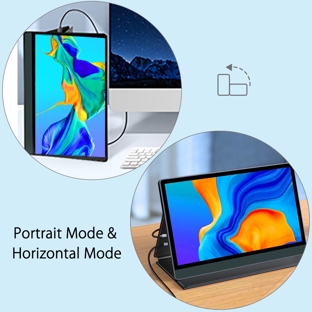 4K Portable Monitor, EVICIV 13.3 inch Small External Travel