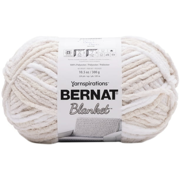 Bernat® Blanket™ 6 Super Bulky Polyester Yarn, Beach Foam 10.5oz/300g