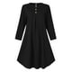 thumbnail image 5 of Vestido liso con botones para mujer musulmana - Ropa de oración de manga larga con cuello redondo, 5 of 7