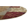 thumbnail image 5 of Transitional Area Rug (5'3'' Round) Floral Multi-Color Indoor Round Easy to Clean, 5 of 7