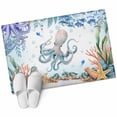 thumbnail image 2 of Summer Ocean Octopus Washable Small Entryway Area Rugs 2'x3', Nautical Colorful Sea Fish Coral Starfish Seashell Low Pile Throw Rug Non-Slip Sturdy Edge Binding Carpet for Front Door Floor Room Entry, 2 of 9