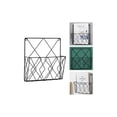 thumbnail image 4 of Wall-mounted newspaper holder Newspaper shelf Storage rack Black Drag, 4 of 5