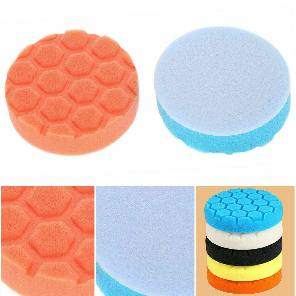 SATC 5Pcs Polishing Pad 6 inch Car Polisher Foam Buffer Waxing Finishing Buffing Wheel