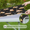 thumbnail image 6 of Shiba Inu Square Fitted Tablecloth with Elastic Edge,Square Table Cover,Washable Elastic Table Cover for Home Kitchen Party Decor 34"x34", 6 of 6