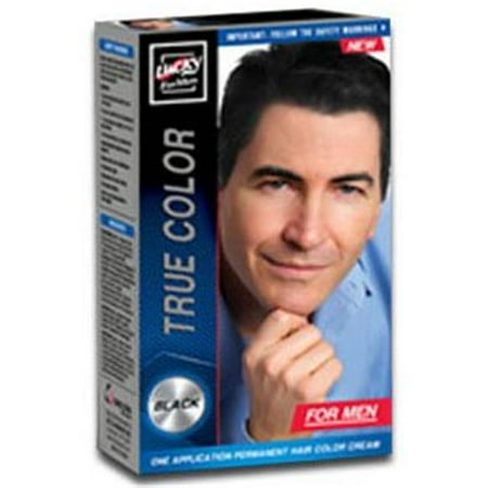 Delta Brands 10286-12 PEC Lucky Super Soft Black Hair Dye for Men - Case of