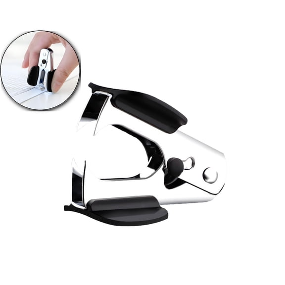 Dvruxg Staple Puller Remover Tool for Office Home, Steel Jaws Comfort Grip Removers(Black)