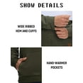 thumbnail image 2 of Men's Pullover Sweatshirt Casual Long Sleeve Drawstring Hoody Top with Kanga Pocket, 2 of 6