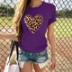 thumbnail image 2 of Camisetas de Manga Corta para Mujeres, Camiseta de Cuello Redondo Impresa de Moda, Primavera Y Verano Casual, 2 of 9