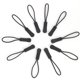 thumbnail image 2 of Cuerda De Ajuste Final 10 tiradores de cremallera antideslizantes en el extremo de la cuerda de repuesto para mochila (negro)., 2 of 8