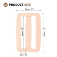 thumbnail image 2 of 16 Pack Plastic Slide Buckle, 1 1/2 inch Tri-Glide Slider, Tri-Ring Adjusters Webbing Slider for Backpack Strap Dog Collar, Pink, 2 of 6