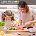 thumbnail image 2 of Cuchillos de Cocina Profesional Chef Acero Inoxidable KIMHI Pk 6 pz, 2 of 6
