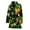 215, variant on Black Tropical Giraffe Pattern Women Bathrobe One Size Univeral Fits, Aloha Tropical Hawaiian Fashion Lightweight Plush Fleece Long Robe For Women