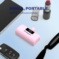 thumbnail image 7 of CHARGEWORX Portable Power Bank with LCD Display, Built-in Lightning Connector, Dual Charge Fast Charge Portable Charger 5000mAh, Compatible with iPhone 14, 13, 12 & Older (Pink), 7 of 7