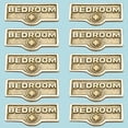thumbnail image 2 of 10 Switch Plate Tags BEDROOM Name Signs Labels Lacquered Brass Traditional Engraved Wall Light Switch Cover Labels | Renovators Supply, 2 of 2