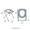 thumbnail image 5 of U.S. Outdoor Portable Folding Toilet with Stainless Steel Frame, 5 of 6