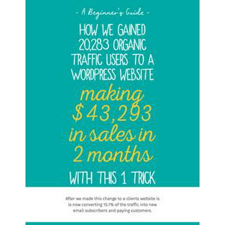 How we gained 20,283 organic traffic users to a WordPress website making $43,293 in sales in 2 months with this 1 trick - (Best User Interface Websites)